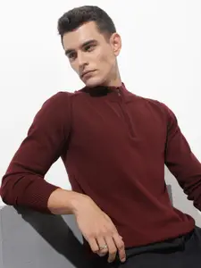 The Roadster Lifestyle Co. Men High Neck Pullover