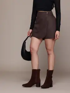 Popnetic Women Pure Cotton Skorts With Side Slit