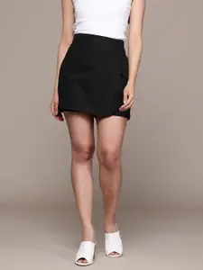 Popnetic Women Pure Cotton Skorts With Side Slit