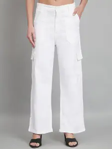 Chemistry Women Jean Straight Fit Mid-Rise Cargo Jeans