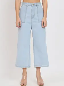 Chemistry Women Jean Flared Fit High-Rise Light Fade Denim Jeans