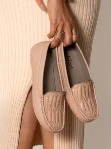 Indifeet Women Woven Design PU Loafers