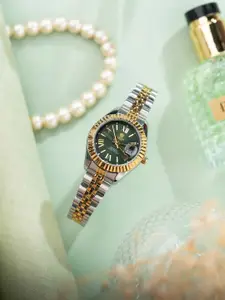 Carlton London Women Dial & Stainless Steel Bracelet Style Straps Mini Analogue Watch CLRLW-006