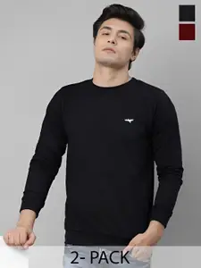 REYA Men Pack Of 2 Cotton Pullover Sweatshirt