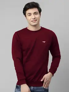 REYA Men Full Sleeve Solid Sweatshirt