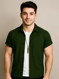 R.Code by The Roadster Life Co. Men Spread Collar Regular Fit Casual Shirt