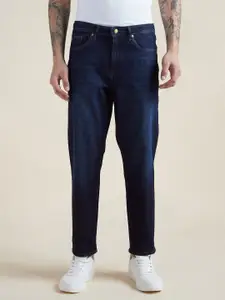 Allen Solly Men Slim Fit Mid-Rise Low Distress Light Fade Jeans