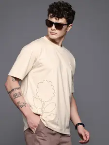 Allen Solly Floral Print Relaxed Pure Cotton T-shirt