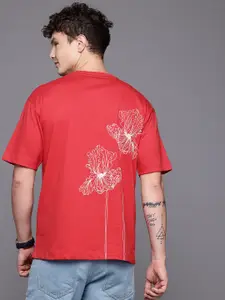 Allen Solly Floral Print Relaxed Pure Cotton T-shirt