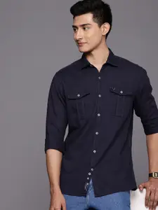 Allen Solly Pure Cotton Custom Slim Fit Casual Shirt