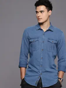 Allen Solly Pure Cotton Custom Slim Fit Casual Shirt