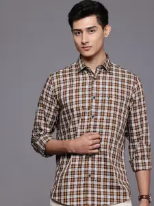 Allen Solly Pure Cotton Classic Fit Checked Casual Shirt