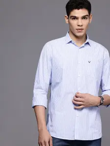 Allen Solly Pure Cotton Classic Fit Vertical Striped Casual Shirt