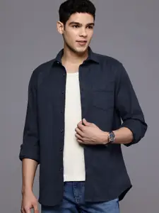 Allen Solly Self Design Textured Classic Fit Casual Shirt