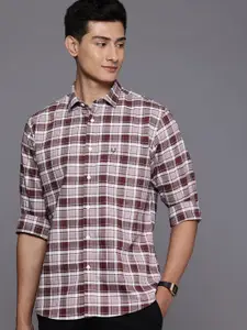Allen Solly Pure Cotton Classic Fit Checked Casual Shirt