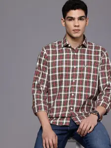 Allen Solly Pure Cotton Classic Fit Checked Casual Shirt