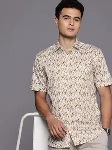 Allen Solly Sport Fit Micro Ditsy Printed Pure Cotton Casual Shirt