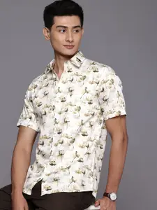 Allen Solly Pure Cotton Classic Fit Floral Printed Casual Shirt