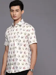 Allen Solly Pure Cotton Classic Fit Floral Printed Casual Shirt