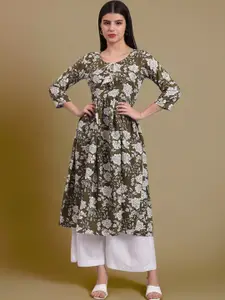 DHAKRE FASHION Women Floral Printed Handloom Kurta