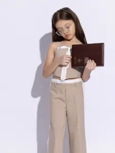 taffykids Girls Shoulder Straps Top With Trouser