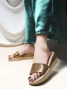 JM Looks Women Comfortable Sole Attractive Design Open toe Platform Heel Sandals