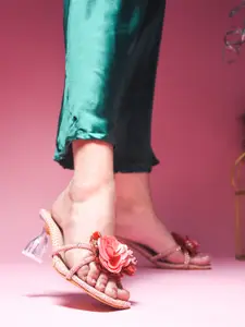 JM Looks Women Embellished Slim Heel Sandals