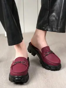 The Roadster Lifestyle Co. Women Chunky Backless Casual Loafers