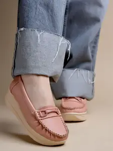 Shoetopia Women Round Toe Comfort Insole Slip-On Lightweight Loafers