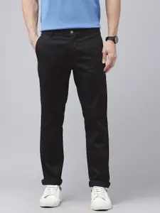 U.S. Polo Assn. Men Textured Denver Slim Fit Trousers