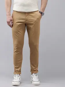 U.S. Polo Assn. Men Textured Trim Fit Trousers