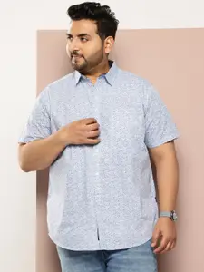 Thomas Scott Men Plus Size Premium Floral Printed Pure Cotton Casual Shirt
