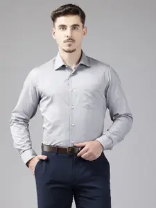 Blackberrys Cotton Slim Fit Checked Formal Shirt
