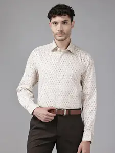 Blackberrys Cotton Printed Slim Fit Formal Shirt