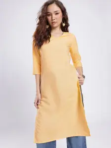 Anouk Rustic Striped Straight Kurta