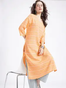 Anouk Rustic Striped Straight Kurta