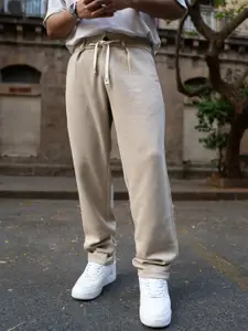 Powerlook Men Light Brown Knitted Trousers