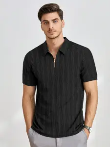 Moda Rapido Men Checked Polo Collar T-shirt