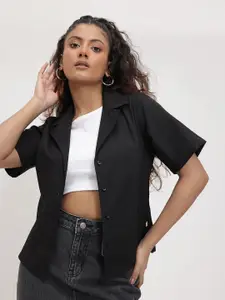 The Roadster Lifestyle Co. Solid Boxy Casual Shirt