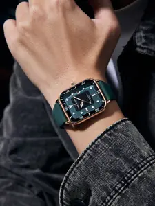 Daniel Hechter Paris Montmartre Collection Square Dial Watch  with Silicone Strap