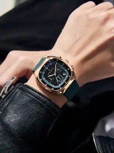 Daniel Hechter Paris Bercy Collection Multi Functional Watch for Men with Square Dial