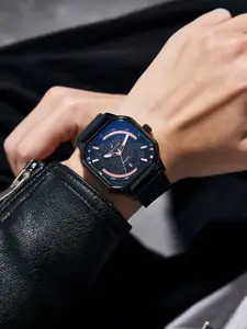 Daniel Hechter Paris Rivoli Collection Watch for Men with Octagon Dial and Silicon Band