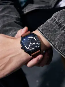 Daniel Hechter Paris Rivoli Collection Watch for Men with Octagon Dial and Silicon Band