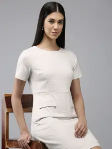 Van Heusen Woman Self Design Sheath Dress