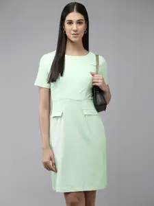 Van Heusen Woman Self Design Sheath Dress