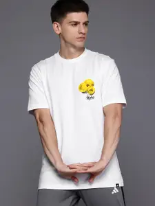 ADIDAS Conversational Print Pure Cotton Regular Fit T-shirt