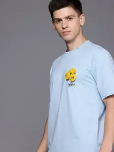 ADIDAS Conversational Print Pure Cotton Regular Fit T-shirt