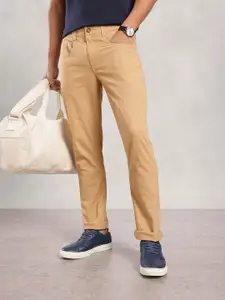 Nautica Men Cotton Flex Smart Slim Fit Trousers