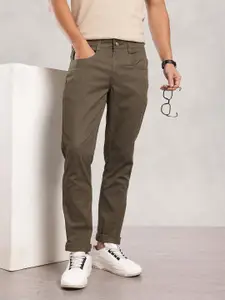 Nautica Men Cotton Flex Smart Slim Fit Trousers