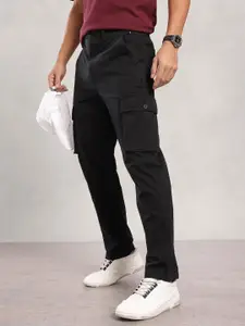 Nautica Men Cotton Flex Smart Regular Fit Cargo Trousers